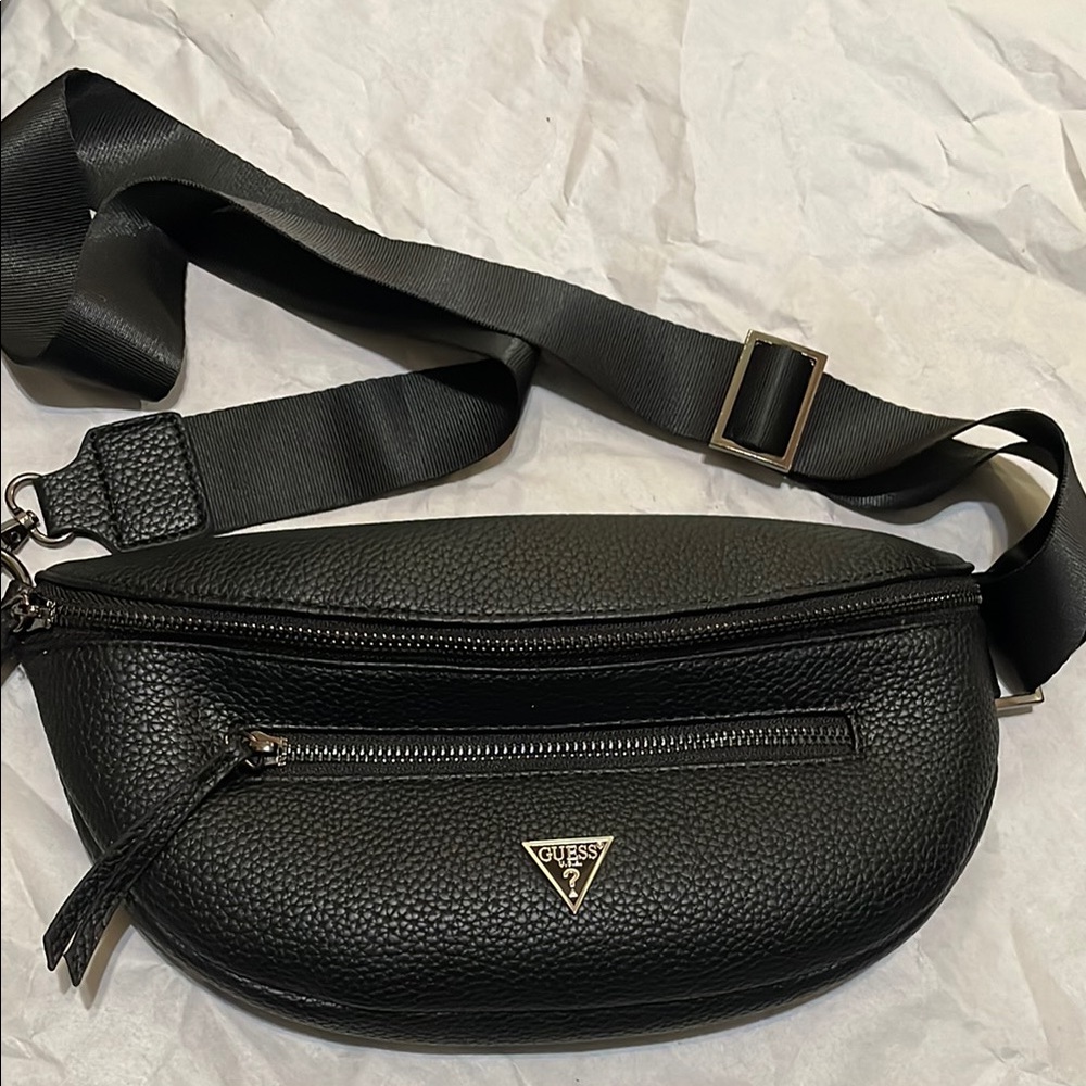 GUESS Black Leather belt Bag
